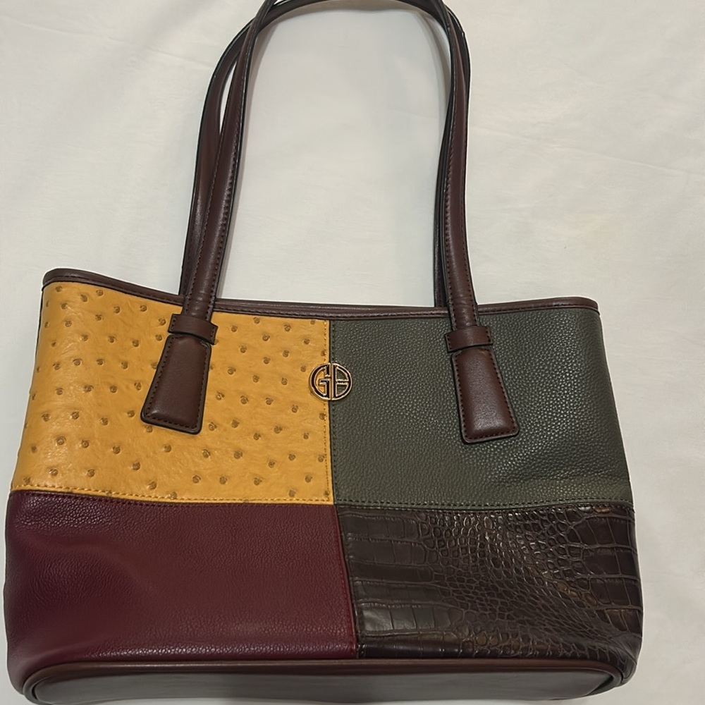 Giani Bernini Multicolor Patchwork Tote Bag - image 1